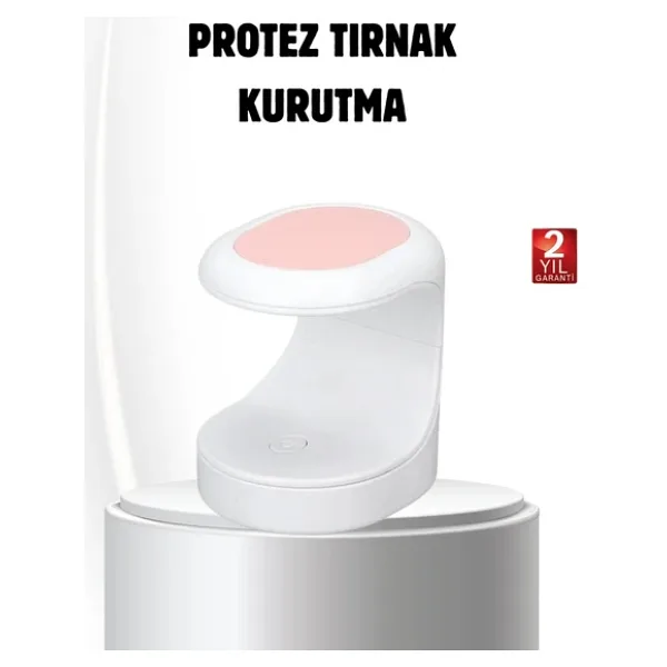 LED Mini Oje Kurutucu Taşınabilir Hızlı Kuruma Cihazı 3 LED Işıklı