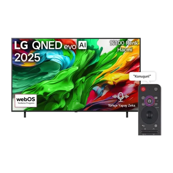 LG 55QNED86A6A 4K Ultra HD 55" 140 Ekran Uydu Alıcılı webOS Smart QNED Evo Mini LED TV