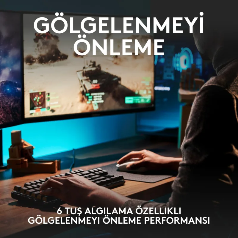 Logitech G413 Tkl Se 920-010564 Tactile Switch Kablolu Mekanik Oyuncu Klavyesi - Görsel 2