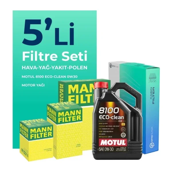 Mann Audi Q5 40 Tdi Filtre Bakım Seti Motul Motor Yağlı (2021-2024) 5 Li
