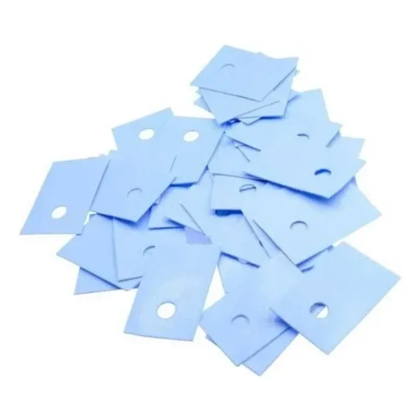 Mavi TO-3P3 Plastik İzolatör - Delikli - 10 Adet