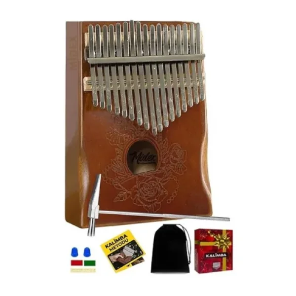 Midex KLX-990 Ahşap 17 Tuşlu Kalimba Seti