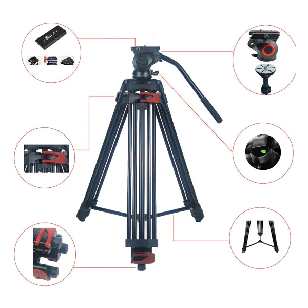 Milica MLK-901B 195cm Çantalı Profesyonel Video Tripod