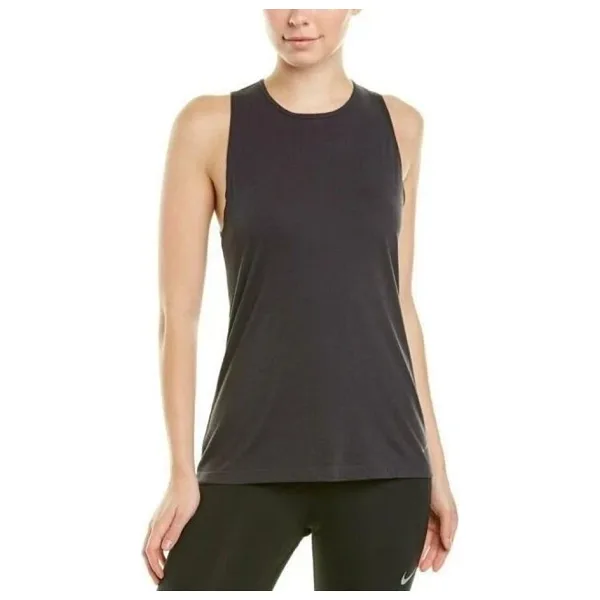 Nike Kadın Siyah W Nk Dry Tank Studıo Open Back T-shirt AO9805-080
