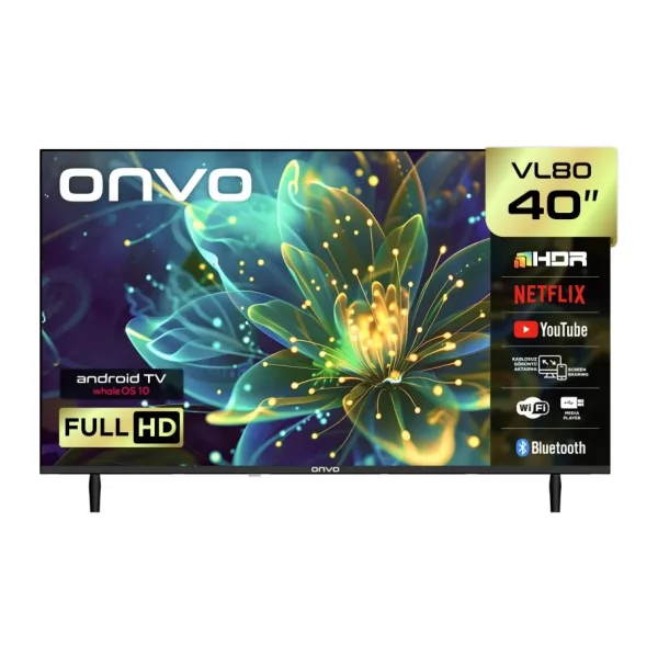 Onvo 40VL80F2FA Full HD 40'' 102 Ekran Uydu Alıcılı Smart LED TV