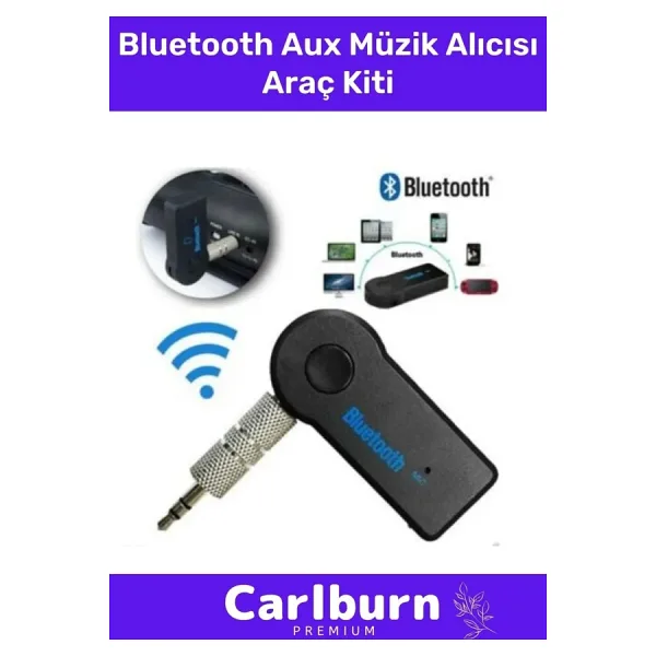 Özel Seri 4 Saat Bataryalı Şarjlı Uyku Modlu Enerji Tasaruflu Bluetooth Aux Müzik Alıcısı Araç Kiti