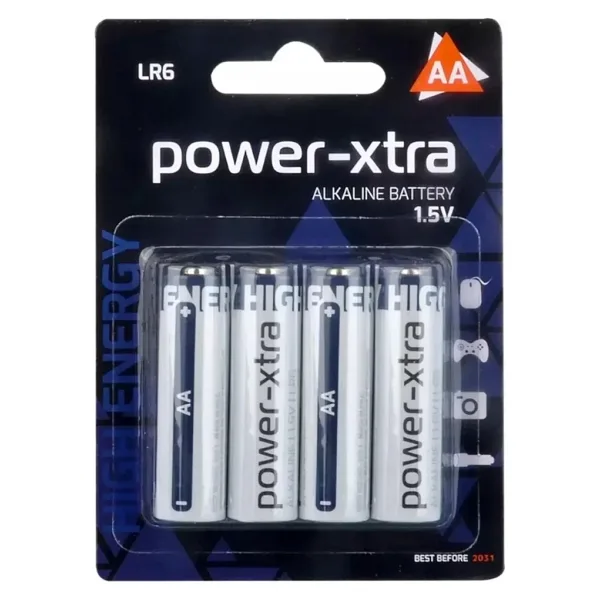Power-Xtra AA - LR06 Alkalin Kalem Pil 4'lü Blister
