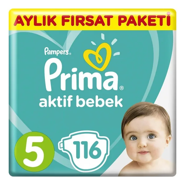 Prima Aktif 5 Numara Junior 116'lı Bebek Bezi