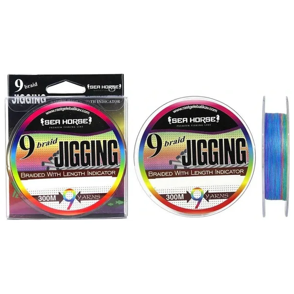 Sea Horse Jigging 9X 300 m 0.08 mm 9 kg İp Multicolor Misina