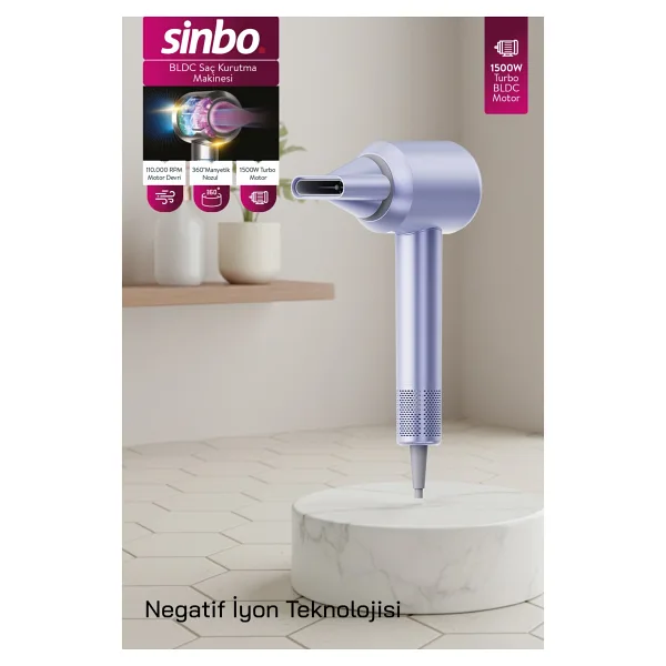 Sinbo SHD-1739 1500 W Saç Kurutma Makinesi