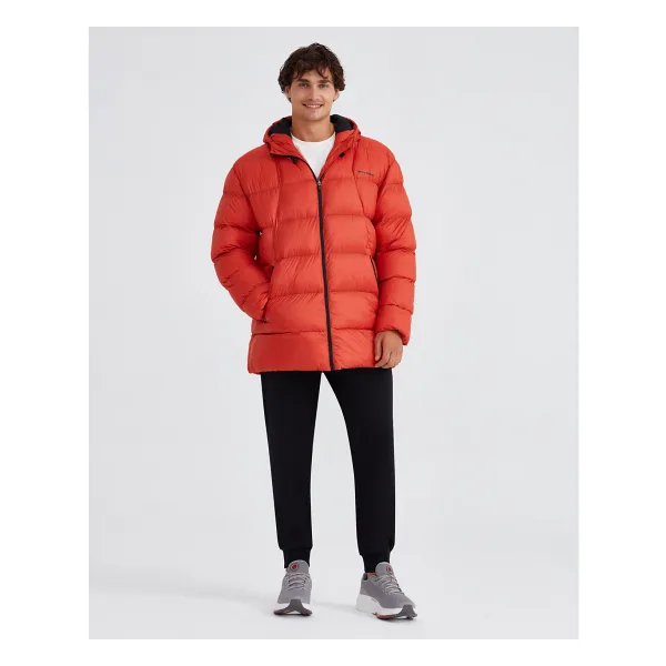 Skechers Outerwear Padded S232031-700 Turuncu Erkek Şişme Mont