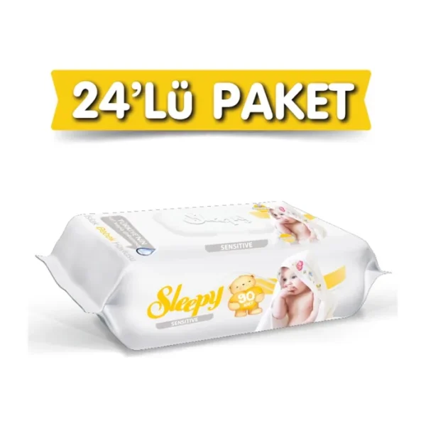 Sleepy Sensitive 90 Yaprak 24'lü Paket Islak Mendil