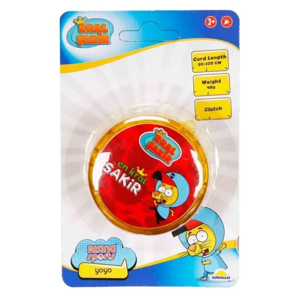 Sunman 5354 SUN-RST-RSP-YOYO KRAL ŞAKİR 6CM SARI IŞIKLI KRTL KRAL