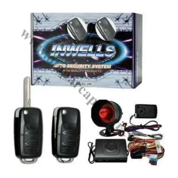 Sustalı Kumandalı Inwells 3444 12 Volt Oto Alarm