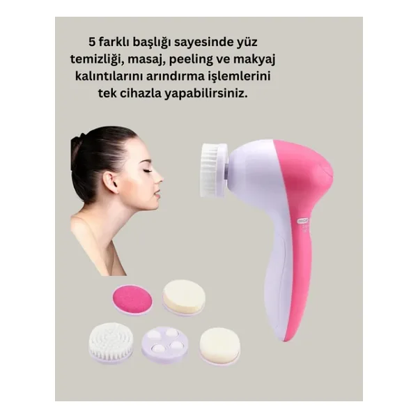 Taşınabilir 5 In 1 Elektrikli Cilt Temizleyici