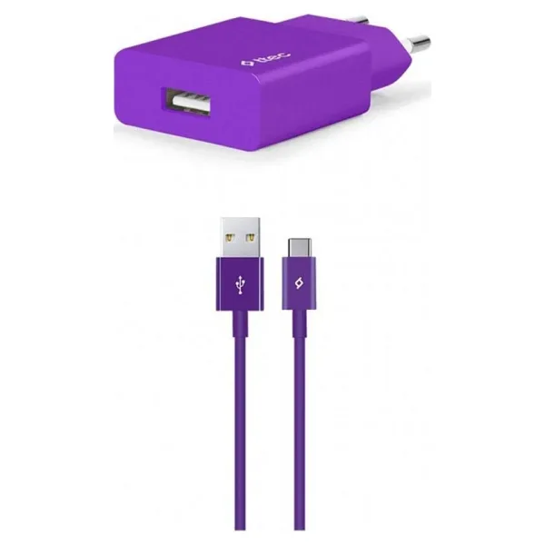 Ttec SmartCharger 2SCS20CMR Type-C Kablolu Mor Şarj Aleti