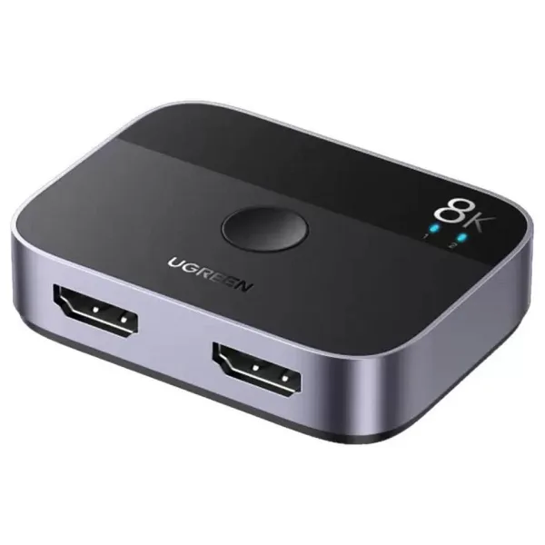 Ugreen 2 Giriş 1 Çıkış HDMI 2.1 8K 60Hz Yönlendirici Switch