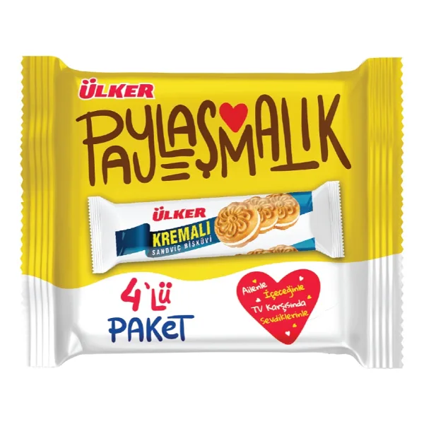 Ülker Kremalı Sandviç Bisküvi 4x61 gr