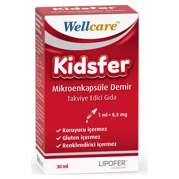 Wellcare Kidsfer Mikroenkapsüle Demir 30 ml Damla