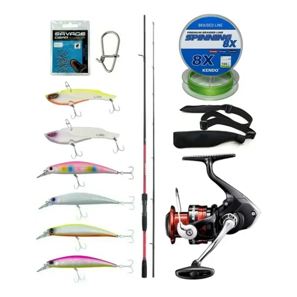 Yek Outdoor Spin Olta Seti Shimano Sienna Spinning EVA 2,41m 10-35g Spin Kamışı&Shimano Sienna 3000 Fg Spin Makinesi