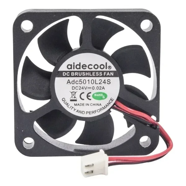 50x50x10mm 24V 0.02A Fan 2 Kablolu
