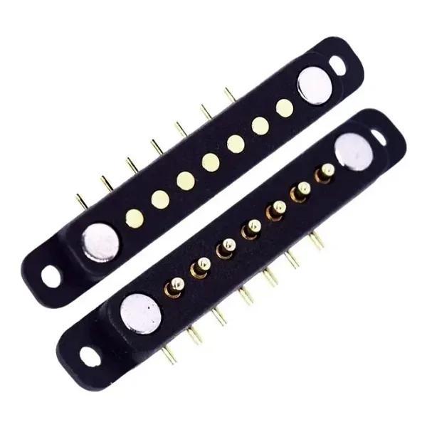 7-Pin 2.54mm 90C Pogo Pin Manyetik Konnektör Takımı - Kulaklı