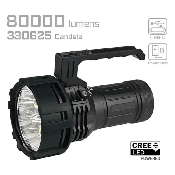 Acebeam X75 80000 Lümen LED El Feneri