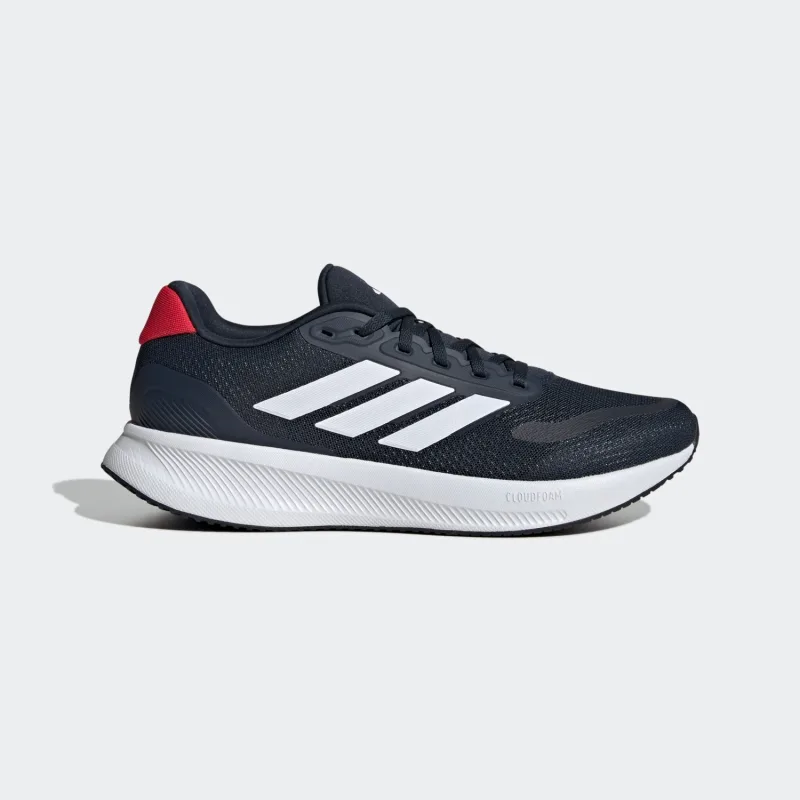 Adidas Runfalcon 5.0 JI0873 Siyah-Beyaz-Kırmızı Erkek Koşu Ayakkabısı
