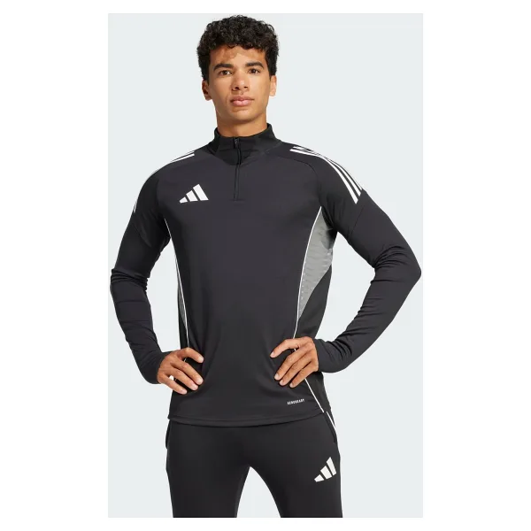 Adidas Tiro 25 Competition Training JJ1515 Yarım Fermuarlı Siyah Erkek Eşofman Üstü