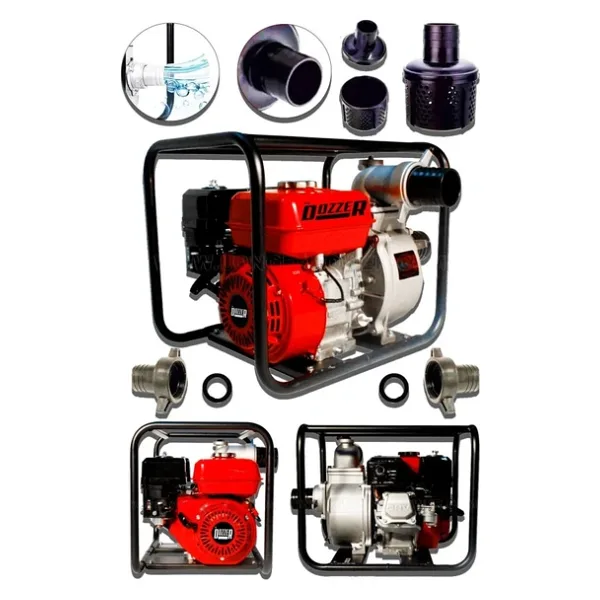 Alman Yüksek Basınc 3 Inc Yakıt Cimrisi 7,5 Hp Benzinli Su Motoru 35 Metre Dik Basınç