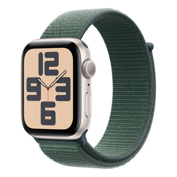 Apple Watch SE 2 2023 GPS + Cellular 40mm Yıldız Işığı Alüminyum Kasa ve Göl Yeşili Spor Loop Kordon Akıllı Saat