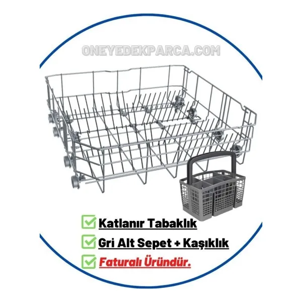 Arçelik 6343 I Bulaşık Makinesi Alt Sepet (gri)