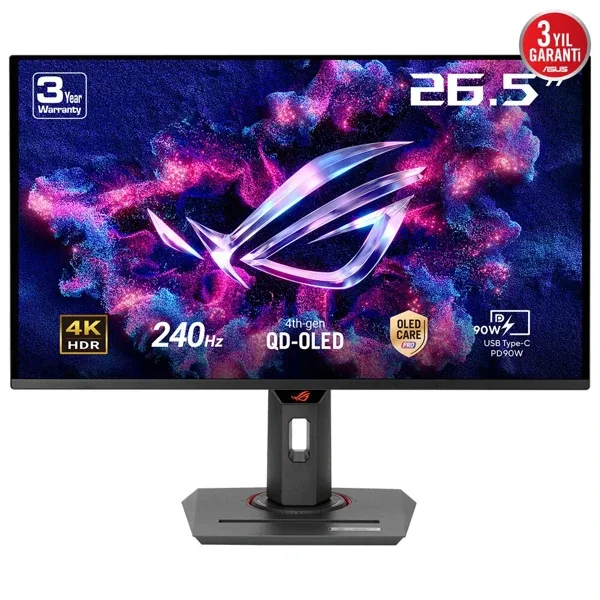 Asus ROG Strix OLED XG27UCDMG 26.5" 0.03 ms 4K Pivot 240 Hz OLED Oyuncu Monitörü