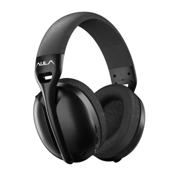 Aula S6 Siyah Type-C Kablolu/Kablosuz Kulak Üstü Oyuncu Kulaklığı