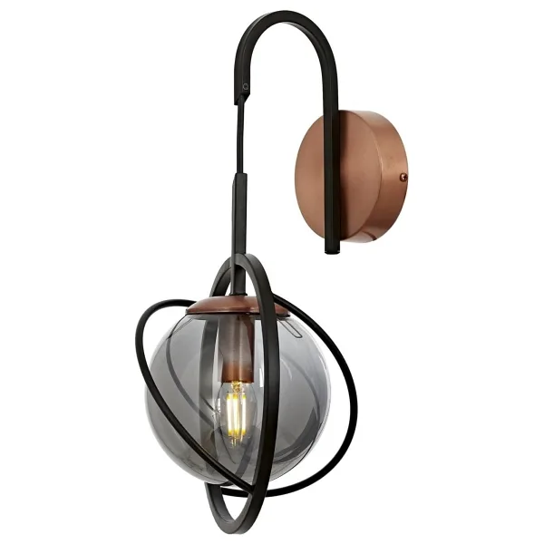 Avonni AP-1850-1BSY E14 Siyah Boyalı 22x24 cm Aplik