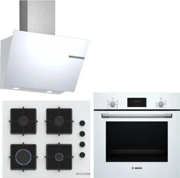 Bosch Beyaz 3 Lü Ankastre Set 279 ( Hbf512bw1t - Pop6c2p30o - Dwk66pj20t )