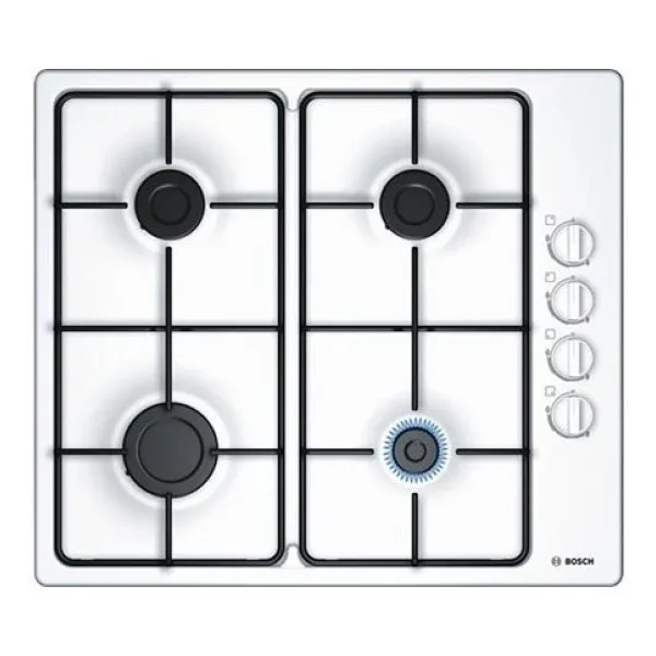 Bosch PBP6C2B80O Doğalgazlı Beyaz Emaye Ankastre Ocak