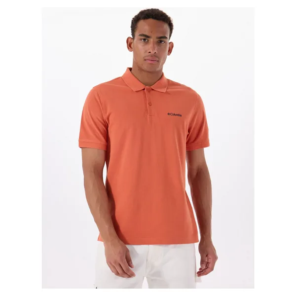 Columbia Cascade Range Solid II CS0214-851 Turuncu Kısa Kollu Polo Yaka Erkek Tişört