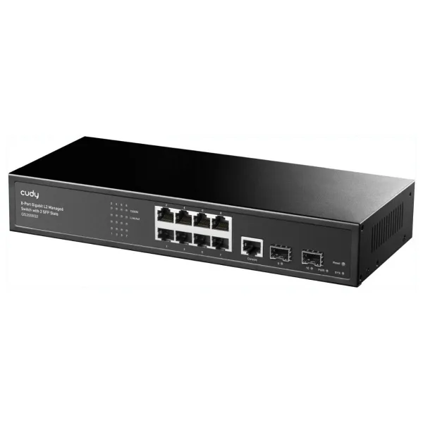 CUDY GS2008S2 8 PORT 10/100/1000 YONETILEBILIR RACK MOUNT SWITCH