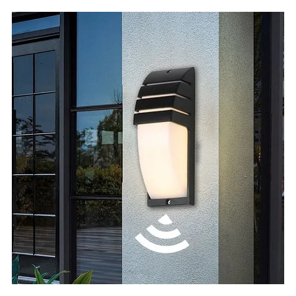 Elektrik Ile Çalışır, Karanlıkta Hareket Gördükçe Yanar, Radar Sensörlü 24 Watt Beyaz Işık Aplik