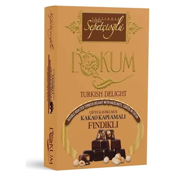 Erdem Sepetçioğlu Kakao Kaplamalı Fındıklı Lokum 200 gr