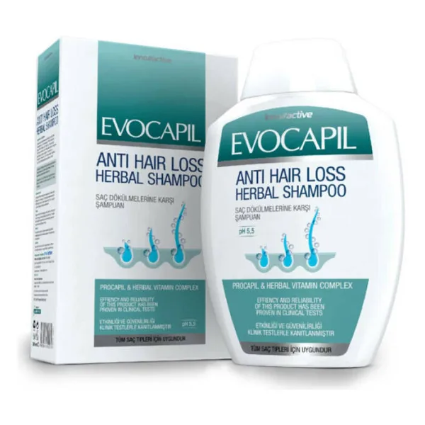 Evocapil Anti Hair Loss Herbal 300 ml Saç Dökülmesine Karşı Şampuan