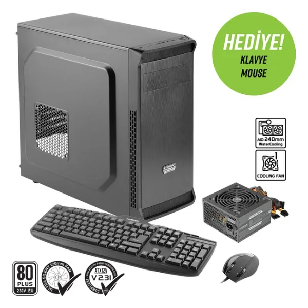 Green Oraman Plus Fanlı 350 W ATX Bilgisayar Kasası