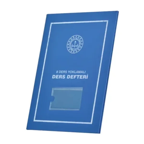 Gülpaş 8 Ders Yoklamalı Ders Defteri Mavi Plastik Kapak 388