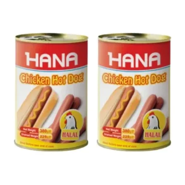 HANA HOT DOGS (PİLİÇ SOSİS) 400 GR X2 ADET