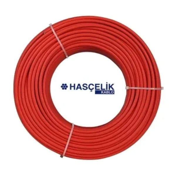 Hasçelik 6mm Solar Kablo Pv Kırmızı 100 Metre