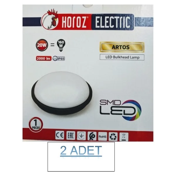 Horoz ARTOS-20 20 W LED Glop Armatür 2 Adet
