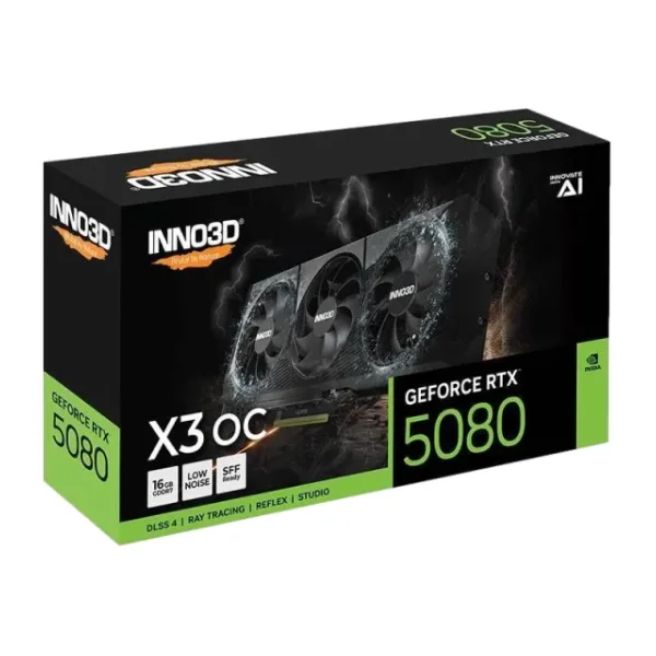 Inno3D RTX 5080 X3 OC N50803-16D7X-17603930 256 Bit GDDR7 16 GB Ekran Kartı