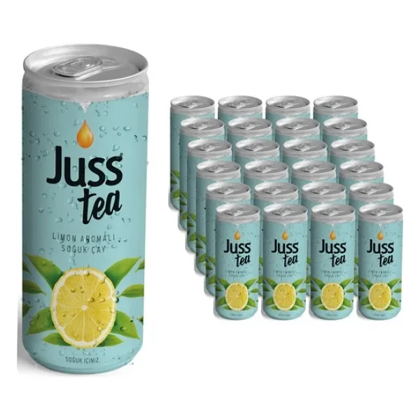 Juss Jusstea Limon Aromalı Soğuk Çay 250ML X24 Adet