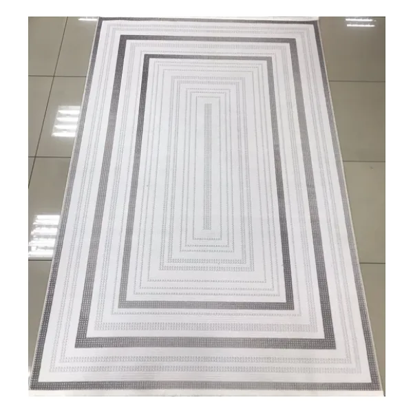 Merinos Halı Vista 76591 095 Serisi Triko Akrilik Salon Oturma Yatak Odası Halısı Gri